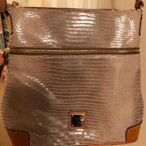 Leather snakeskin Crossbody Dooney and Bourke